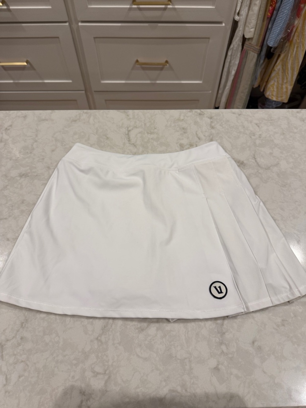 Vuori tennis / golf skirt, white, size S